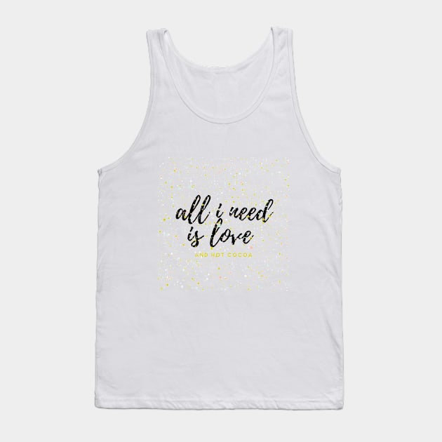 Gold dots with a text for valentine's day Tank Top by Artletar